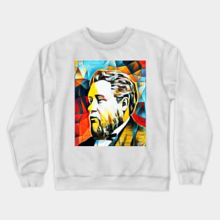 Charles Spurgeon Abstract Portrait | Charles Spurgeon Artwork 2 Crewneck Sweatshirt